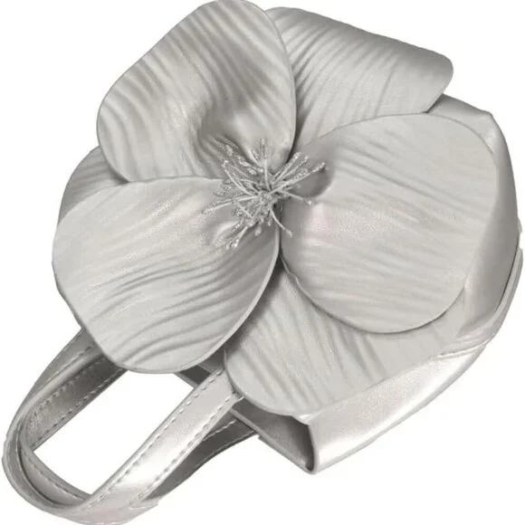 Women's PU Leather Floral Clutch Crossbody Bag Evening Party Wedding - Picture 4 of 7